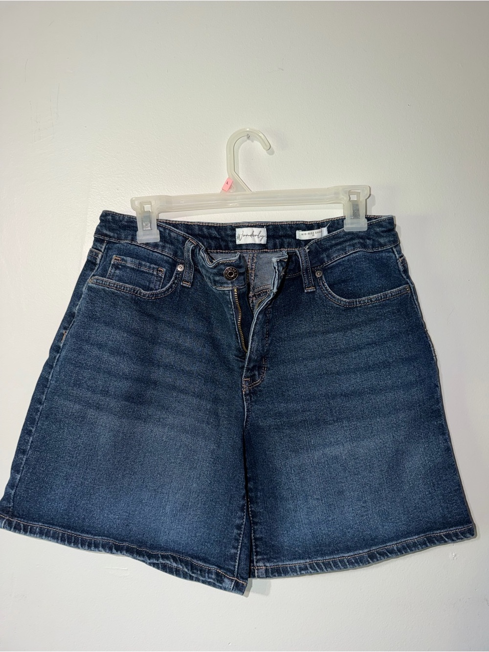 Madewell Indigo Mid-Rise Denim Shorts